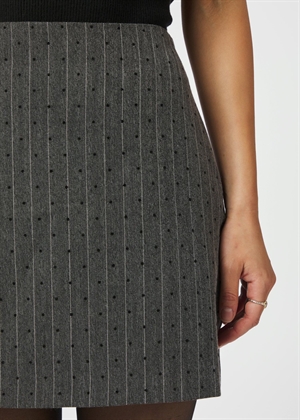Roe mini dot skirt Dark Grey Melange Neo Noir 